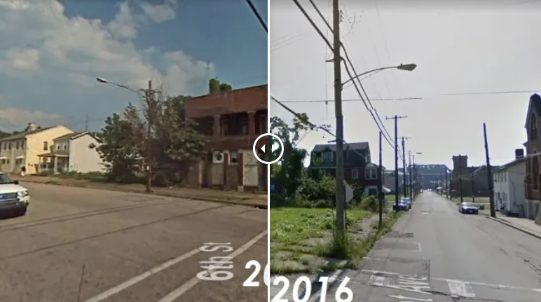 The Decay of Braddock (Before & After)