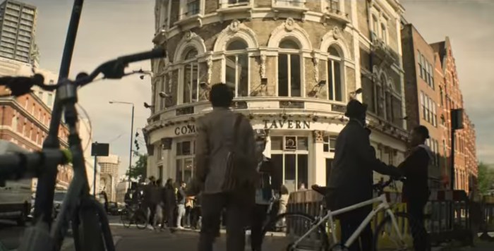 joe outside the commercial tavern