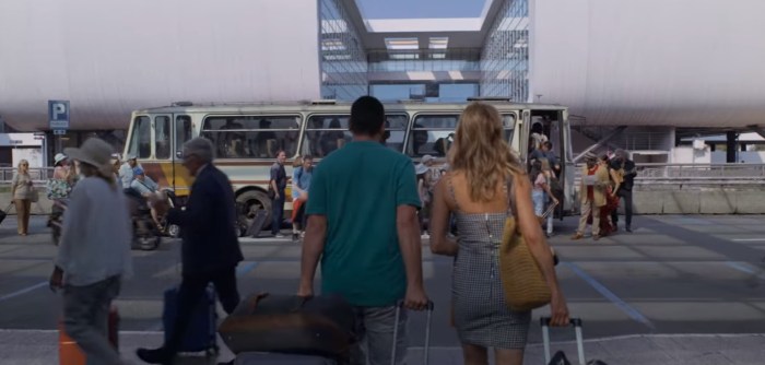 malaga airport scene