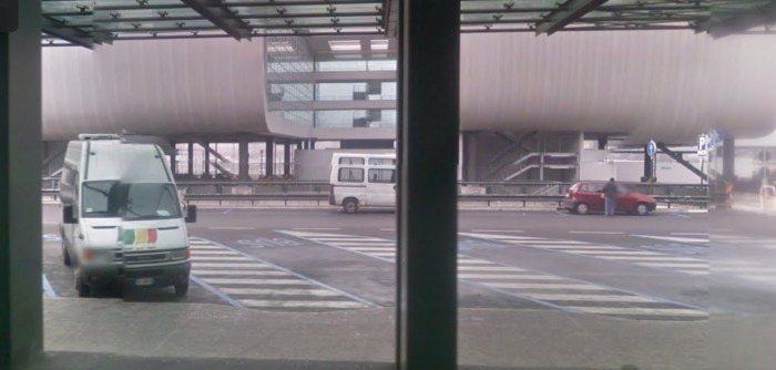 malaga airport scene street view