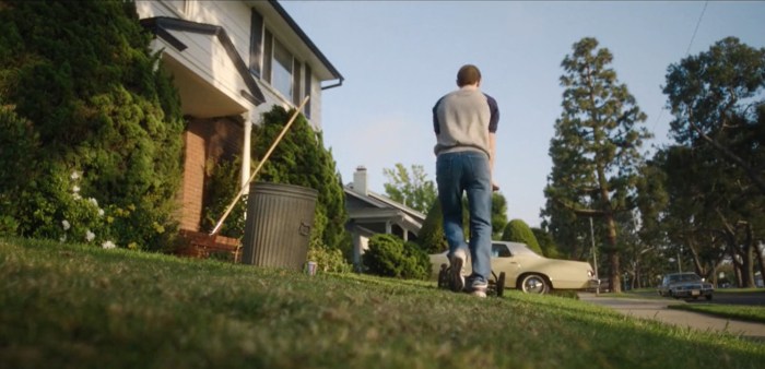 jeffrey mows his grandmas lawn