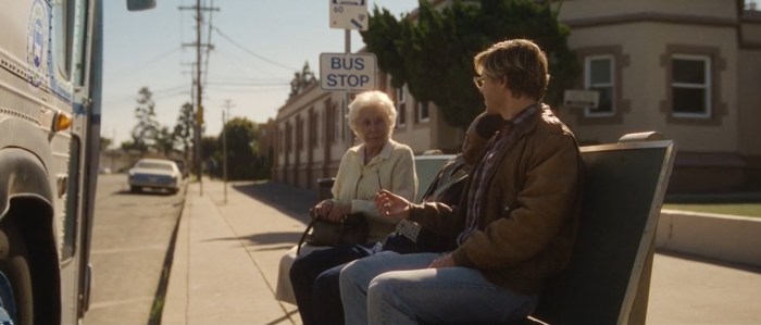 dahmer and his grandma at the bus stop