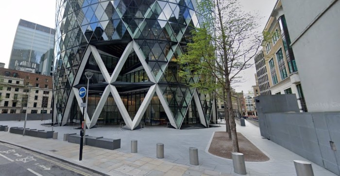 the gherkin street view