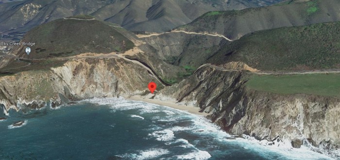 top gun bixby bridge google maps